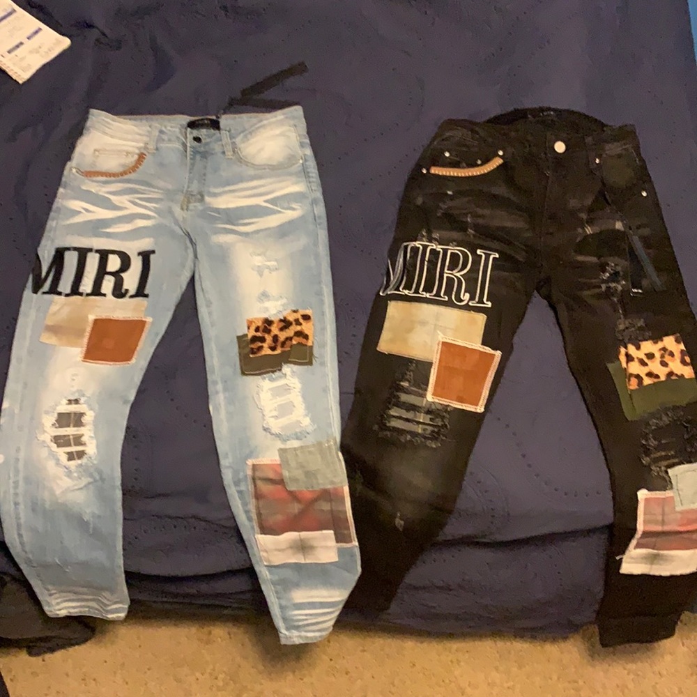 COPY - MIKE AMIRI EMBROIDERED JEANS SIZE 30/30